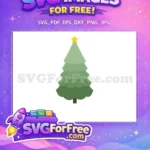 Free Green Christmas Tree Free Yellow Star Top Christmas Quotes Free SVG - Instant Download