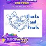 Free Blue Bow Free Pearl Chuck Chucks Pearls Free SVG - Instant Download