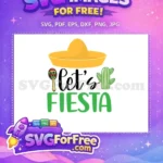 Free Yellow Sombrero Free Colorful Maraca Cinco de Mayo Quotes Free SVG - Instant Download