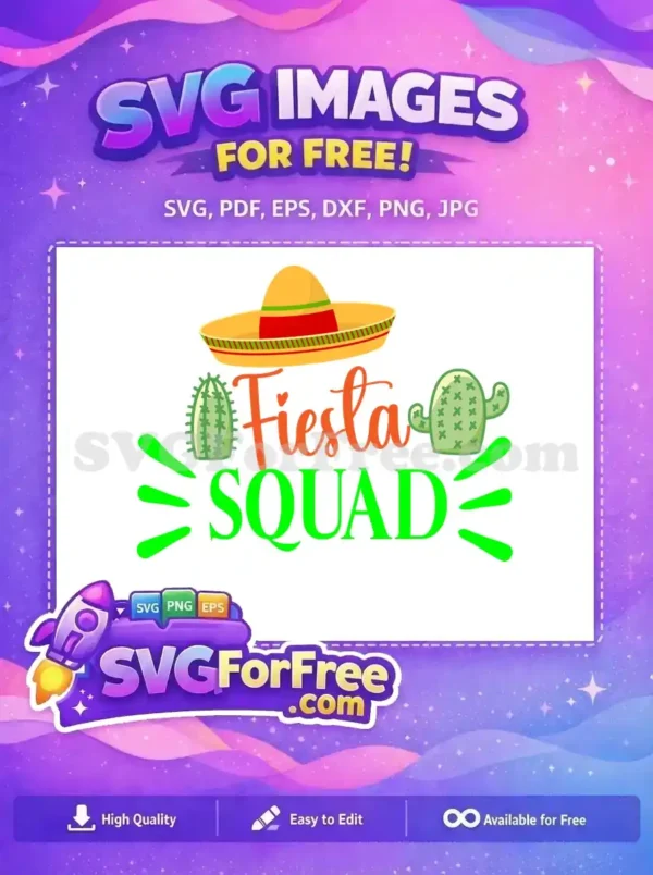 Free Colorful Sombrero Free Fiesta Cinco de Mayo Free SVG