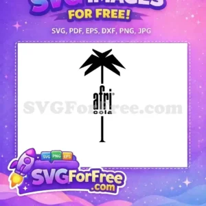 Free Black Palm Tree Free Afri Cola Brand Logo Free SVG