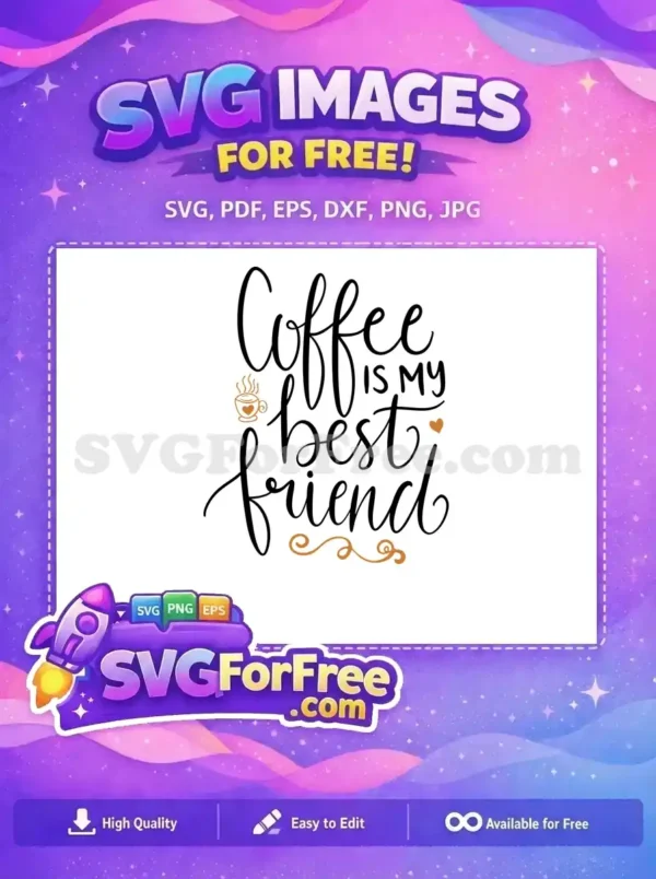 Free Black Script Message Free Brown Coffee Cup Coffee SVG Free SVG