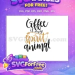 Free Black Script Free Golden Arrow Coffee Free SVG - Instant Download