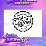 Free Fresh Hot Coffee Free Vintage Coffee Shop Barista Free SVG - Instant Download