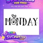 Free Black Monday Coffee Free Heart Steam Design Everyday Life Free SVG - Instant Download