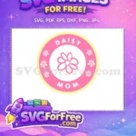 Free Pink Daisy Mom Free White Yellow Flowers Coffee Free SVG - Instant Download