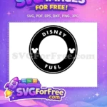 Free Mickey Ears Black Free Disney Fuel Coffee Energy Free SVG - Instant Download