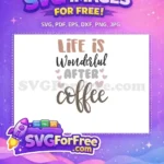 Free Colorful Script Free Pink Hearts Coffee Quotes Silhouette Free SVG - Instant Download