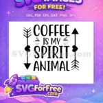 Free Steaming Coffee Cups Free Heart Arrows Coffee Lover Quote Free SVG - Instant Download