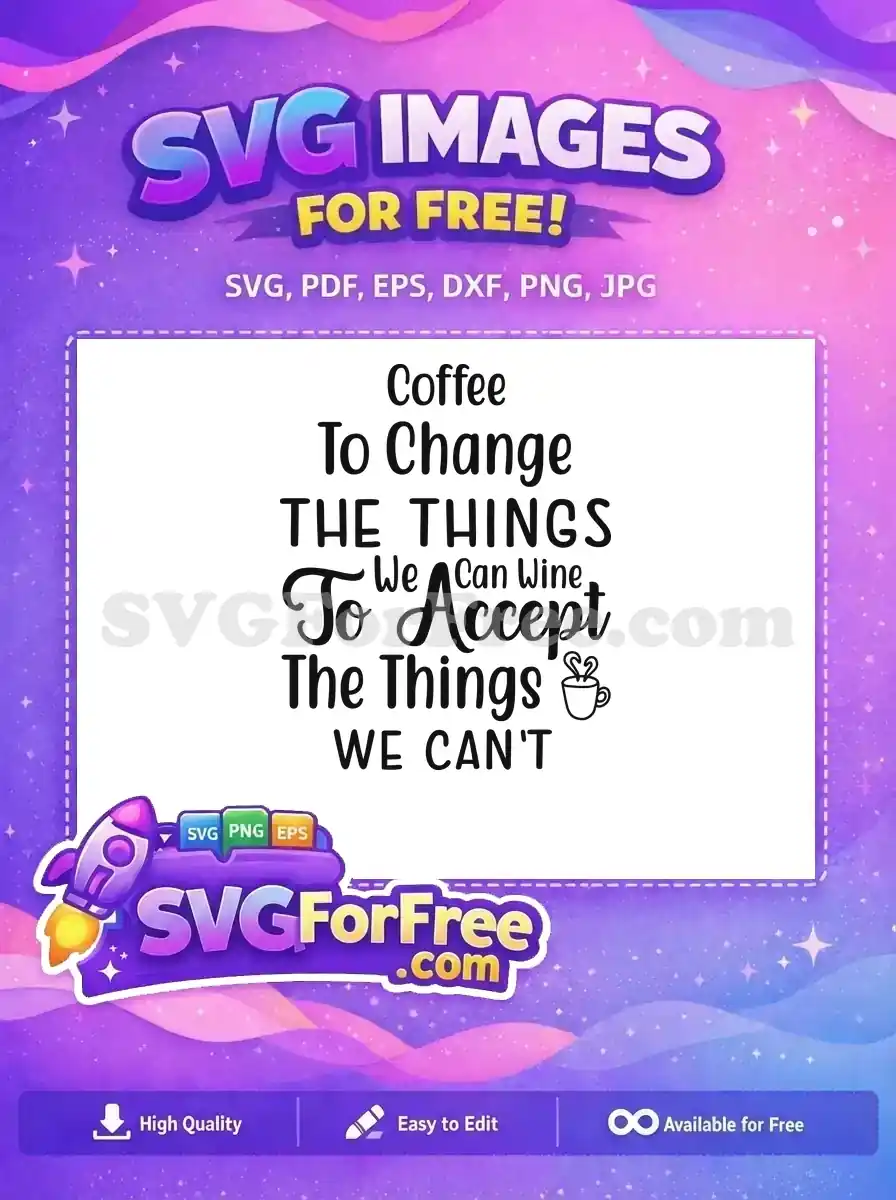 Free Funny Quote Free Coffee Cup Heart Silhouette Free SVG