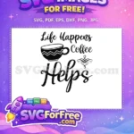 Free script quote Free zigzag cup Coffee Quotes Free SVG - Instant Download