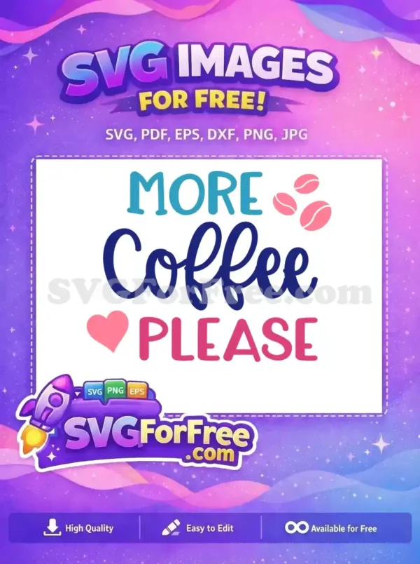 Free Pink Blue Free Beans Coffee Quotes Silhouette Free SVG