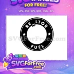 Free Black White Realtor Logo Free Fuel Stars Coffee Free SVG - Instant Download