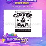 Free Coffee Bar Sign Free Heart Steam Mug Coffee Bar Free SVG - Instant Download