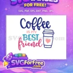 Free Colorful Script Free Heart Cup Coffee Love Free SVG - Instant Download