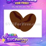 Free Brown Coffee Beans Free Roasted Bean Design Coffee Shop Decoration Free SVG - Instant Download