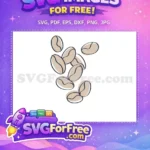 Free Sketchy Beans Free Beige Outlines Cafe Decor Free SVG - Instant Download