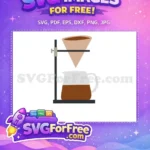 Free Filter Free Brown Carafe Coffee Shop Decoration Free SVG - Instant Download