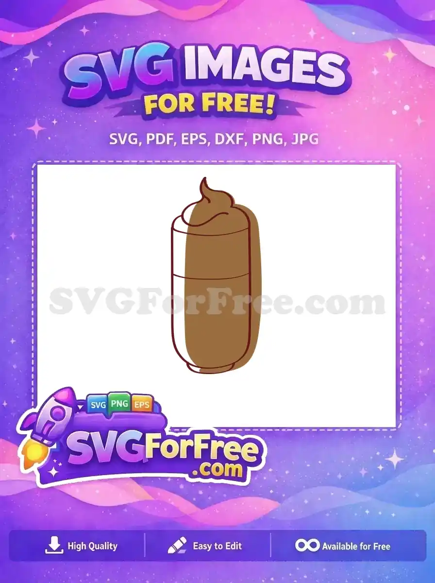 Free Whipped Coffee Free Brown Drink Coffee Shop Free SVG
