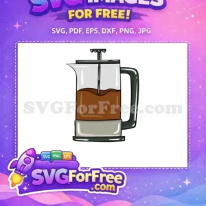 Free Brewed Coffee Free Glass French Press Coffee Shop Decoration Free SVG Free Brewed Coffee Free Glass French Press Coffee Shop Decoration Free SVG