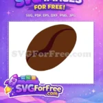 Free Brown Bean Free Dark Crevice Coffee Decor Free SVG - Instant Download