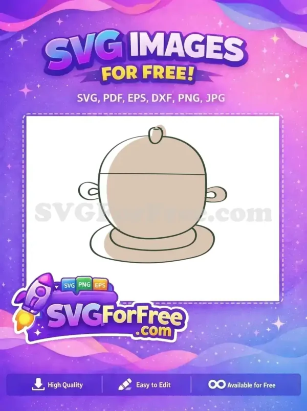 Free Beige Coffee Pot Free Green Outline Coffee Shop Decoration Free SVG