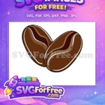 Free Roasted Beans Free Rich Brown Coffee Shop Decoration Free SVG - Instant Download