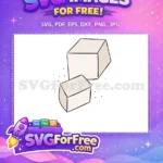 Free Two Sugar Cubes Free Beige Sweetener Coffee Shop Decoration Free SVG - Instant Download