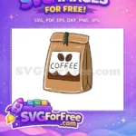 Free Coffee Bag Free Coffee Beans Shop Decor Free SVG - Instant Download