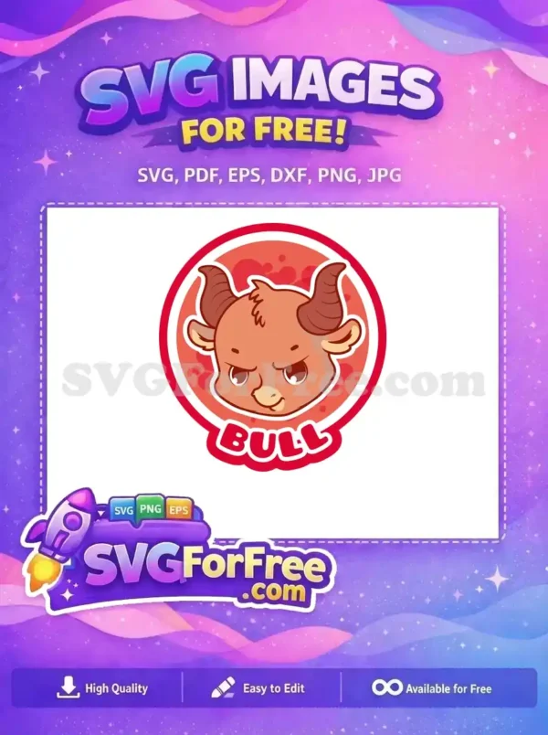Free Grumpy Orange Bull Free Brown Horns Colorful Animal Icons Free SVG Free Grumpy Orange Bull Free Brown Horns Colorful Animal Icons Free SVG