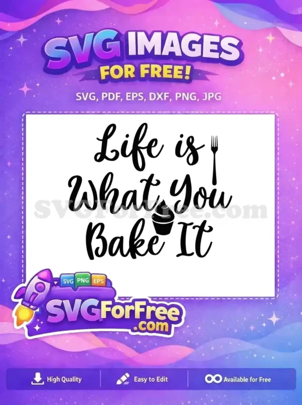 Free baking quote Free cupcake fork Cooking Quotes Free SVG