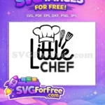 Free Chef Hat Free Kitchen Tools Little Chef Free SVG - Instant Download