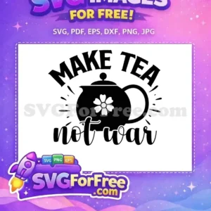 Free Black Teapot Free Floral Quote Cooking Design Free SVG