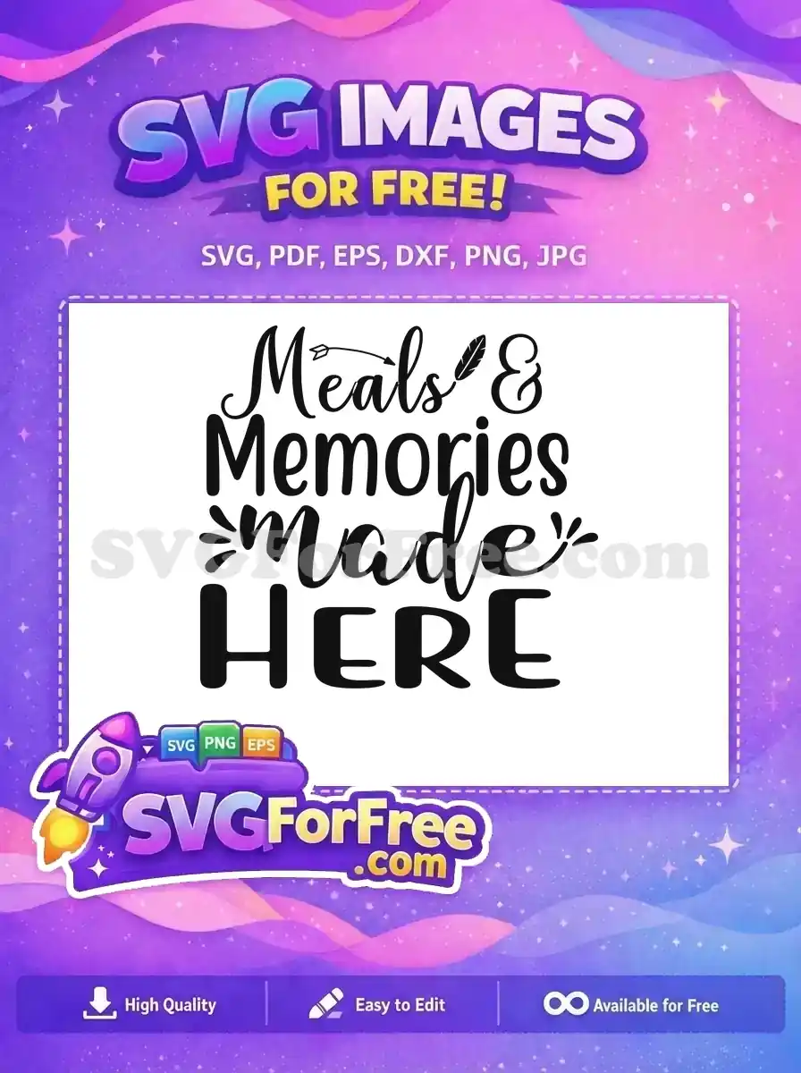 Free Meals Memories Free Arrow Feather Cooking Quotes Free SVG