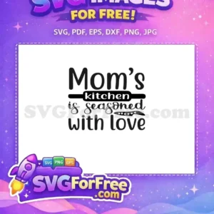 Free Black Mom's Kitchen Quote Free Cookware Icons Kitchen Theme Free SVG