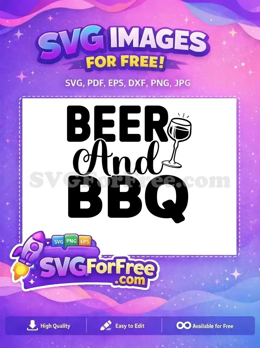 Free Bold Beer Text Free Wine Glass BBQ Cooking Quotes Free SVG