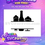 Free Dark Beer Bottle Free Foamy Mugs Drinking Quotes Free SVG - Instant Download