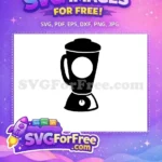 Free Black Kitchen Appliance Free Smoothie Mixer Design Cooking Quotes Free SVG - Instant Download