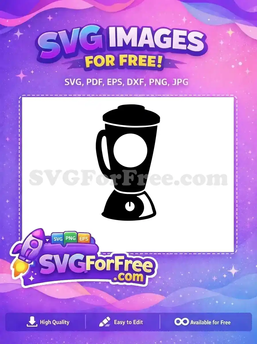 Free Black Kitchen Appliance Free Smoothie Mixer Design Cooking Quotes Free SVG