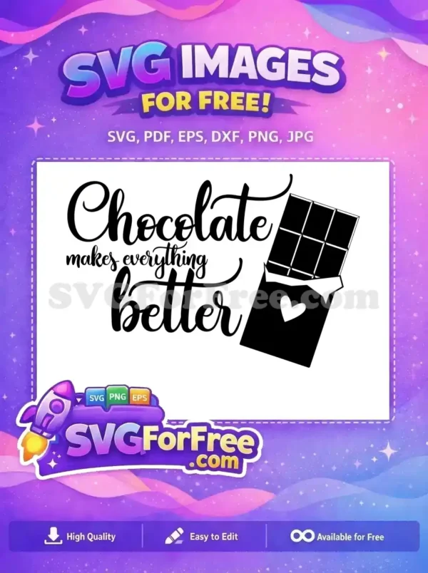 Free Chocolate Bar Free Sweet Script Cooking Quotes Free SVG