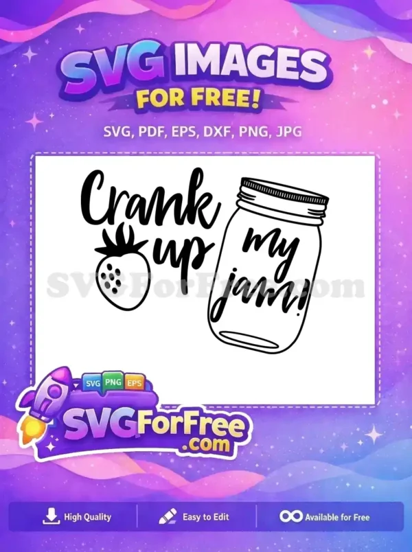 Free Strawberry Jam Free Mason Jar Cooking Quotes Free SVG