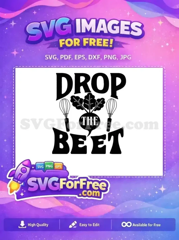 Free Black Whisk Free Beet Pun Cooking Quote Free SVG