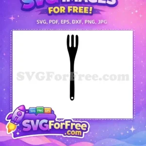 Free Black Fork Free Kitchen Utensil Cooking Quotes Free SVG