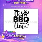 Free Black BBQ Time Free Grill Arrow Cooking Quotes Free SVG - Instant Download