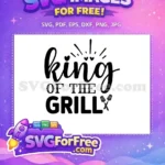 Free Black King Grill Free Spatulas BBQ Quote Free SVG - Instant Download