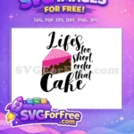 Free Pink Sprinkled Cake Free Delicious Chocolate Slice Cooking Quotes Free SVG - Instant Download