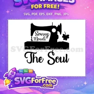 Free Black Sewing Silhouette Free Inspiring Soul Quote Crafting Free SVG