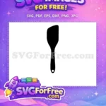 Free Black Spatula Free Kitchen Utensil Cooking Quotes Free SVG - Instant Download
