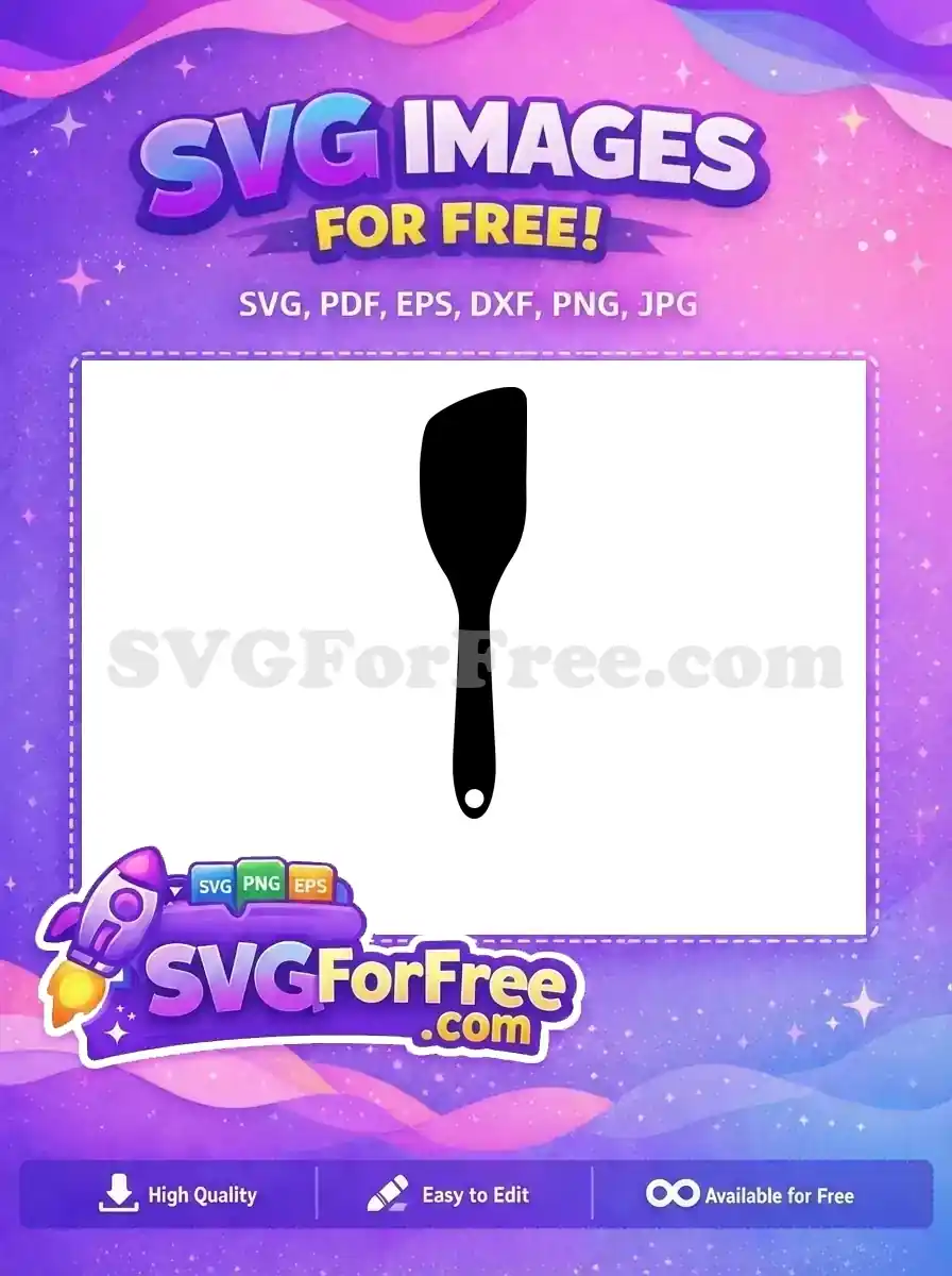 Free Black Spatula Free Kitchen Utensil Cooking Quotes Free SVG