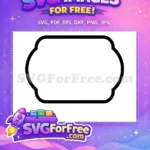 Free Black Elegant Frame Free Recipe Label Cooking Quotes Free SVG - Instant Download
